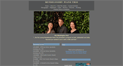 Desktop Screenshot of mendelssohnpianotrio.com